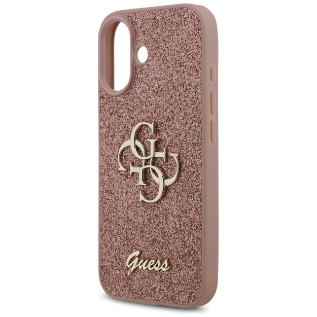 Guess Fixed Glitter Big 4G Case for iPhone 17 - Pink 5