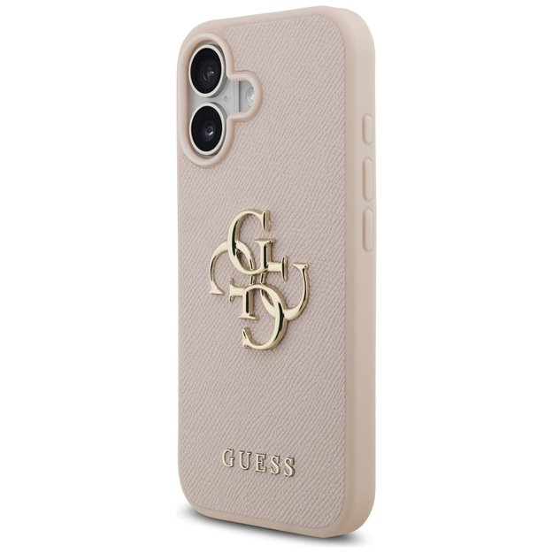 Guess Grained Big 4G &amp  Classic Logo iPhone 17 Case - Pink 1