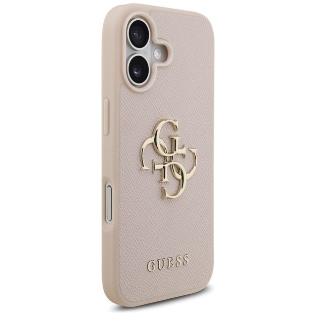 Guess Grained Big 4G &amp  Classic Logo iPhone 17 Case - Pink 3