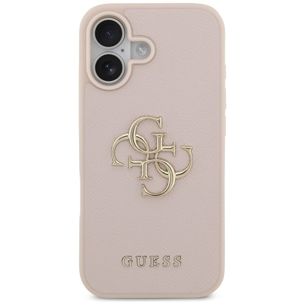 Guess Grained Big 4G &amp  Classic Logo iPhone 17 Case - Pink 2