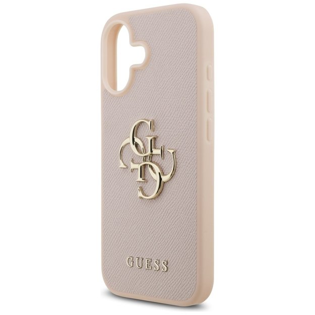 Guess Grained Big 4G &amp  Classic Logo iPhone 17 Case - Pink 5