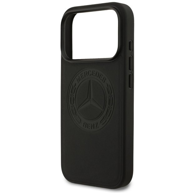 Mercedes Leather Vintage Logo MagSafe Case for iPhone 17 Pro - Black 5