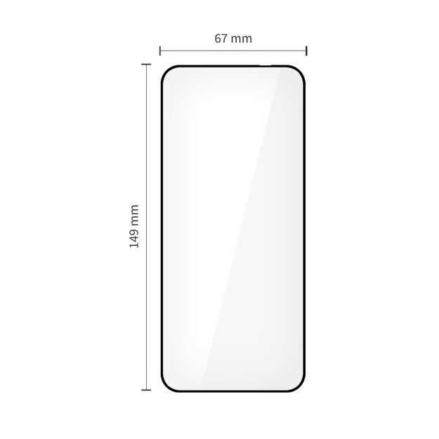 Tech-Protect Glass Fit+ 2-pack tempered glass for Motorola Edge 50 Neo / 60 Neo - black 1