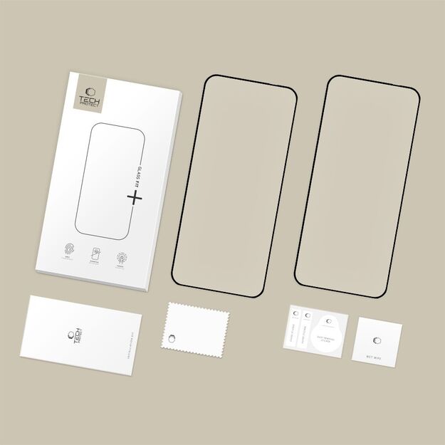 Tech-Protect Glass Fit+ 2-pack tempered glass for Motorola Edge 50 Neo / 60 Neo - black 5
