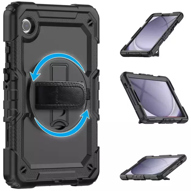 Tech-Protect Solid360 Case for Samsung Galaxy Tab A9 8.7 X110 / X115 - Black 1