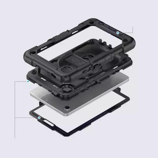Tech-Protect Solid360 Case for Samsung Galaxy Tab A9 8.7 X110 / X115 - Black 6
