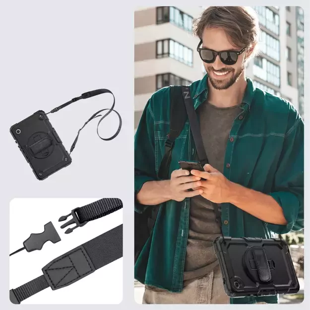 Tech-Protect Solid360 Case for Samsung Galaxy Tab A9 8.7 X110 / X115 - Black 5