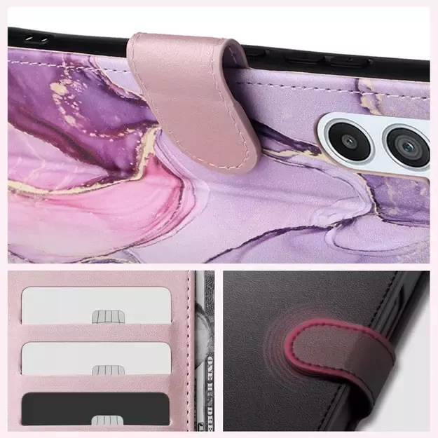 Tech-Protect Wallet Case for Samsung Galaxy A25 5G - Pink Marble 6