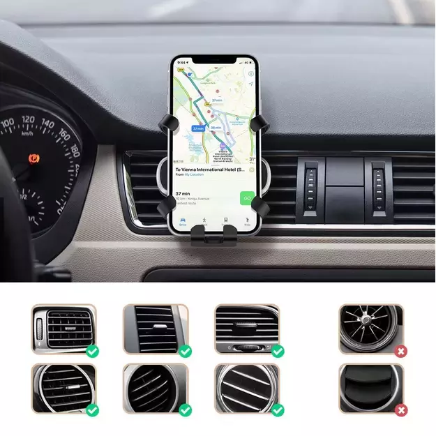 Ugreen gravity car phone holder black (80539) 4