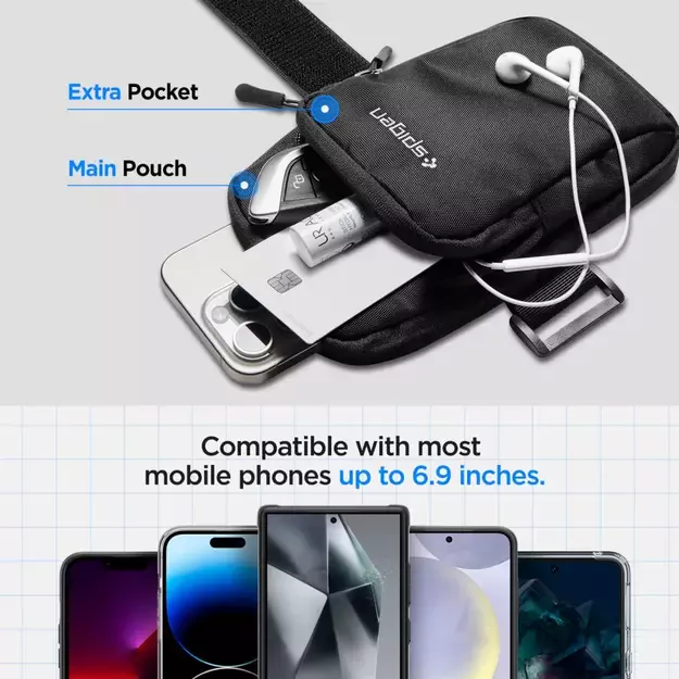 Spigen Dynamic Shield A702 Armband - Black 17