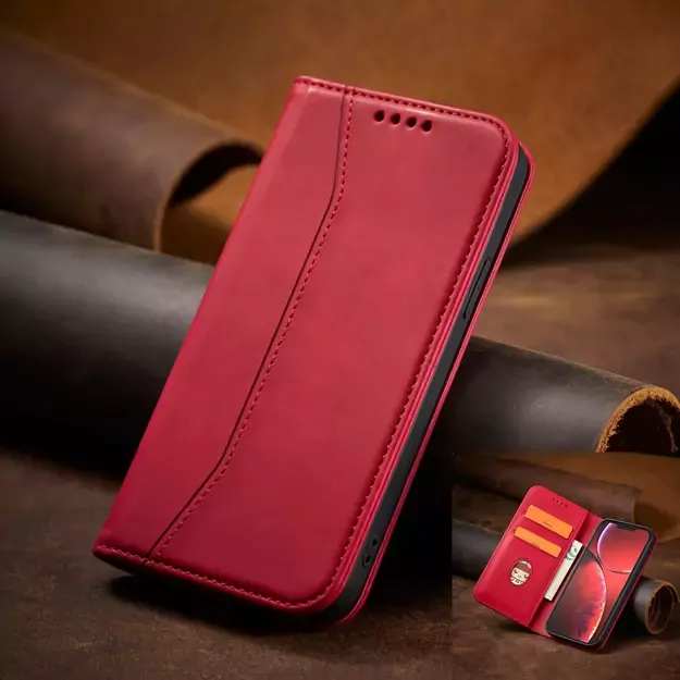 Magnet Fancy Case case for iPhone 14 Plus flip cover wallet stand red 23
