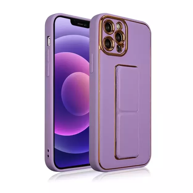 New Kickstand Case case for iPhone 13 Pro with stand purple 18