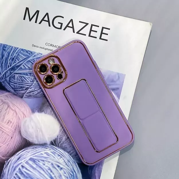 New Kickstand Case case for iPhone 13 Pro with stand purple 19