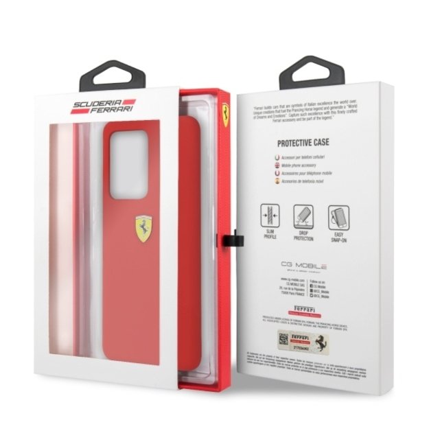 Ferrari Hardcase FESSIHCS69RE S20 Ultra G988 red/red Silicone 6
