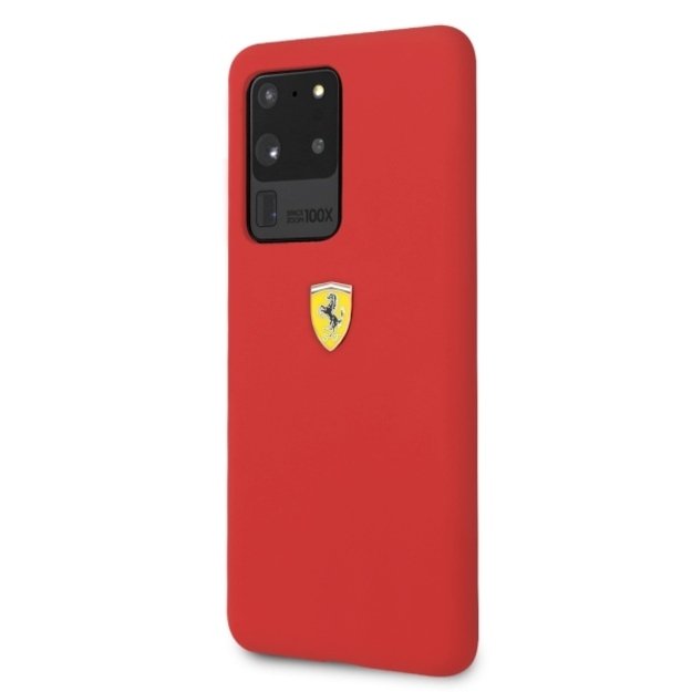 Ferrari Hardcase FESSIHCS69RE S20 Ultra G988 red/red Silicone 1