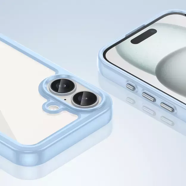 Outer Space Case with Gel Frame for iPhone 16 - Blue 12