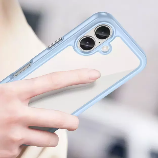 Outer Space Case with Gel Frame for iPhone 16 - Blue 11
