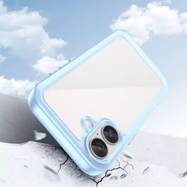 Outer Space Case with Gel Frame for iPhone 16 - Blue 9