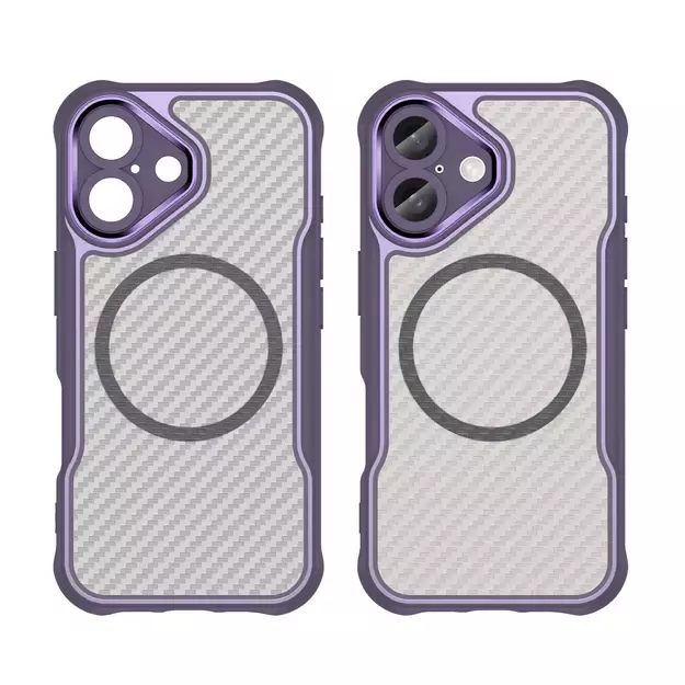 Leading Series MagSafe Silicone Case for iPhone 16 - Purple 1