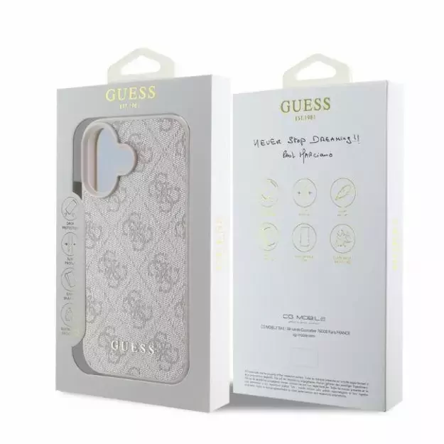 Guess 4G Classic iPhone 16 Case - Pink 6
