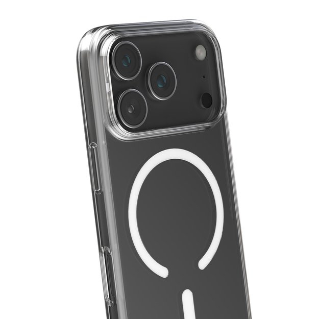 Puro 0.3 MAG Ultra-Slim TPU Case Compatible with MagSafe for iPhone 17 Pro - Transparent 1