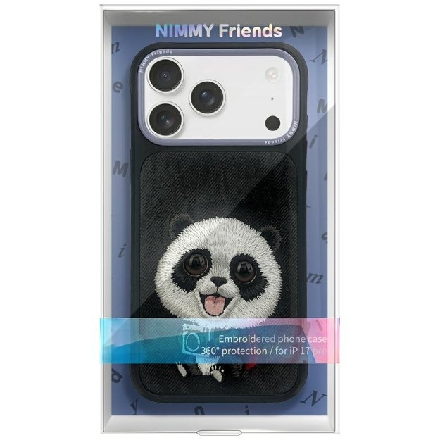 Nimmy Big Eyed Pet 2.0 Panda case for iPhone 17 - black 1