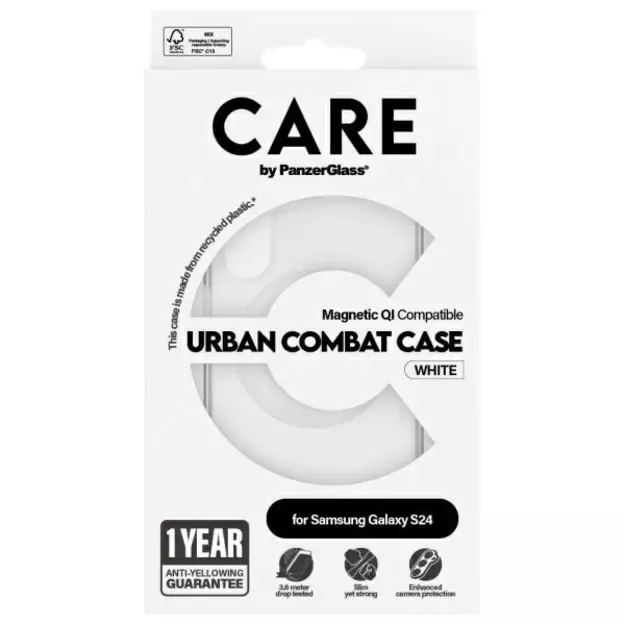CARE by PanzerGlass Flagship QI Case for Samsung Galaxy S24 - Transparent 3