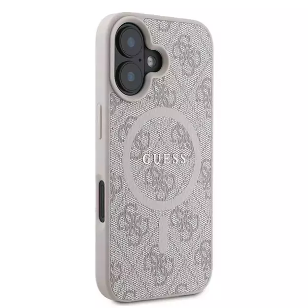 Guess 4G Ring Classic Logo MagSafe iPhone 16 Plus Case - Pink 3