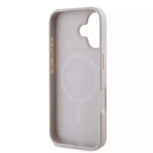 Guess 4G Ring Classic Logo MagSafe iPhone 16 Plus Case - Pink 6