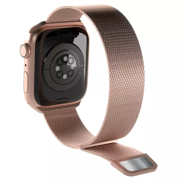 Puro Milanese Stainless Steel Apple Watch Band 38/40/41mm - Pink 6