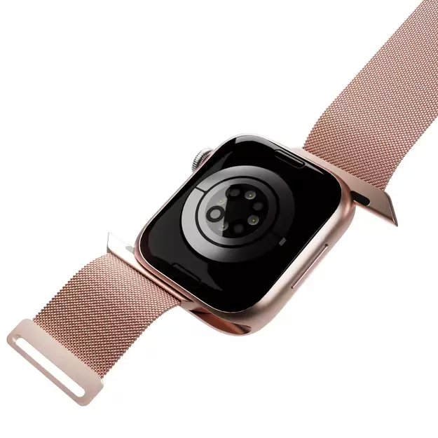 Puro Milanese Stainless Steel Apple Watch Band 38/40/41mm - Pink 5