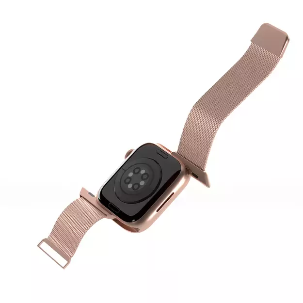 Puro Milanese Stainless Steel Apple Watch Band 38/40/41mm - Pink 4