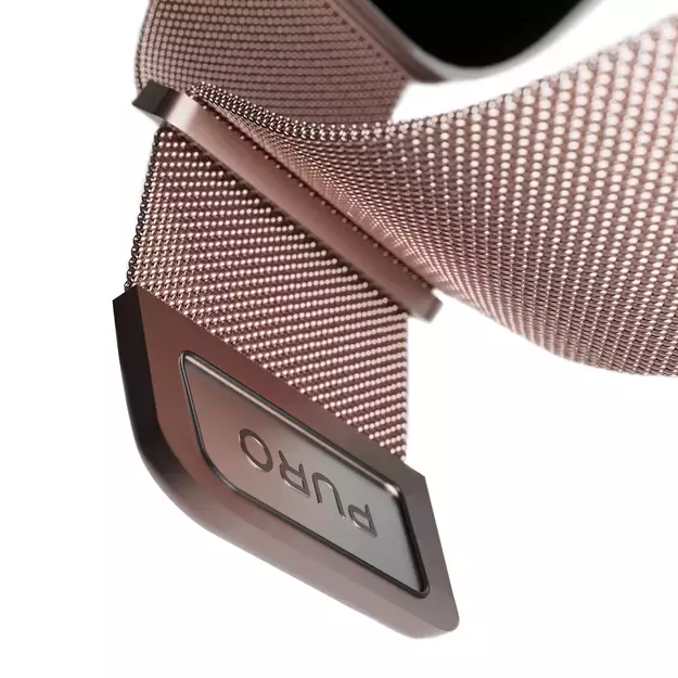 Puro Milanese Stainless Steel Apple Watch Band 38/40/41mm - Pink 7