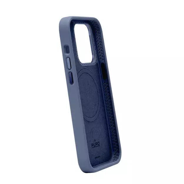 Puro Icon Mag Pro MagSafe Silicone Case for iPhone 15 Pro Max - Dark Blue 2