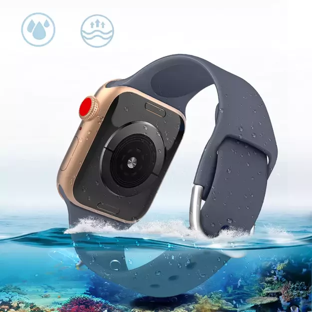 Silicone Strap APS for Apple Watch 38/40/41mm Strap Watchband - Red 5
