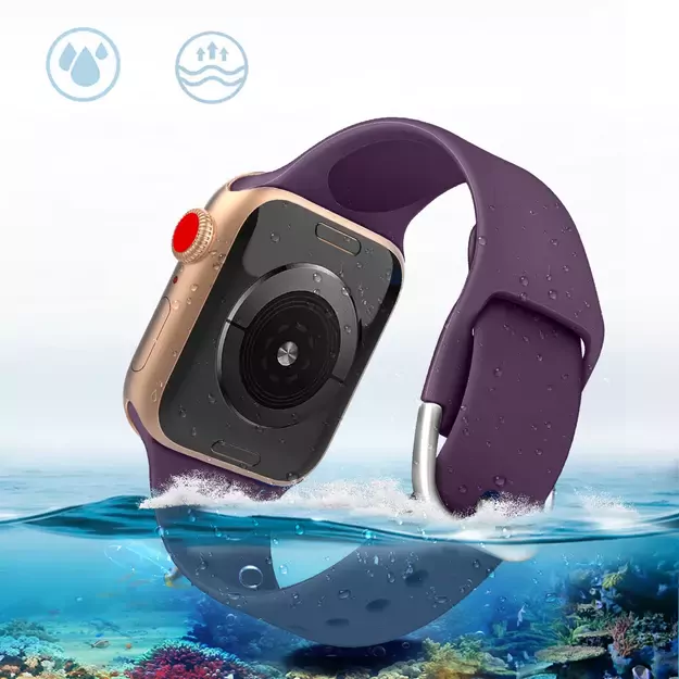 Silicone Strap APS for Apple Watch 38/40/41mm Strap Watchband - Red 1
