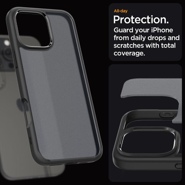 Spigen Ultra Hybrid iPhone 16 Pro Case - Black 10