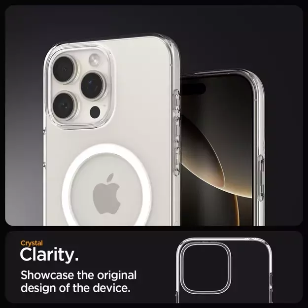 Spigen Liquid Crystal MagSafe Case for iPhone 16 Pro Max - Clear 13