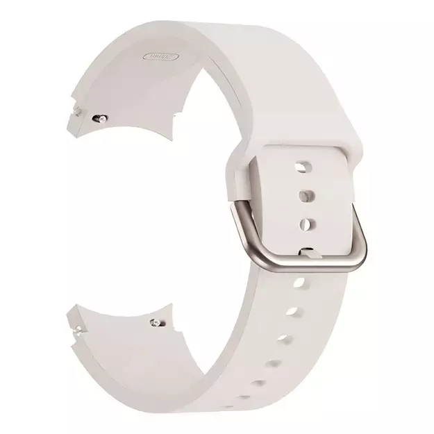 Tech-Protect Silicone Strap for Samsung Galaxy Watch 4 / 5 / 5 Pro / 6 / 7 / FE - Beige 1