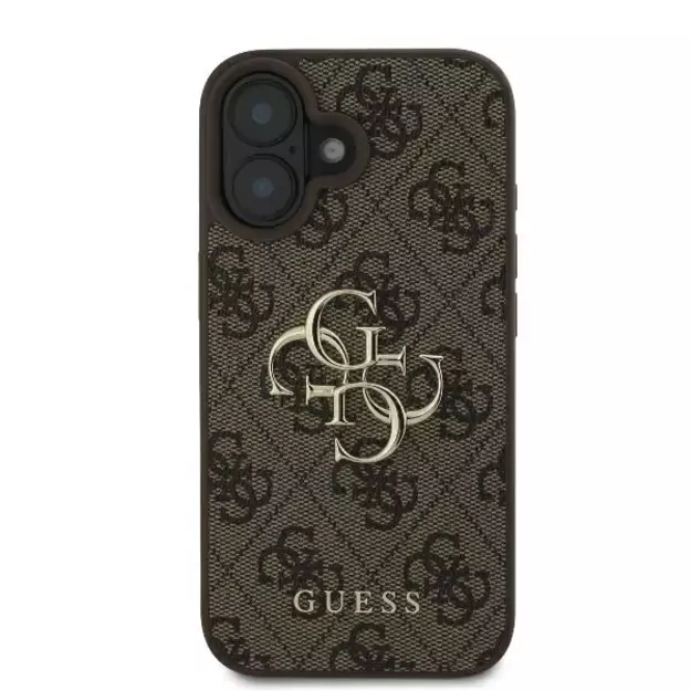 Guess 4G Big Logo iPhone 16 Case - Brown 9