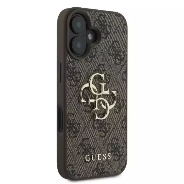 Guess 4G Big Logo iPhone 16 Case - Brown 10