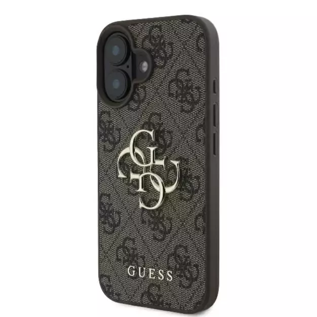 Guess 4G Big Logo iPhone 16 Case - Brown 8