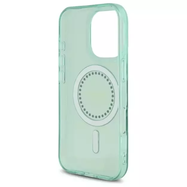 Guess IML Rhinestones MagSafe iPhone 16 Pro Max Case - Green 13