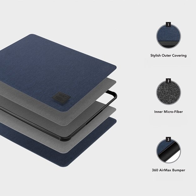 Uniq Dfender cover for a 16&quot  laptop - gray 4