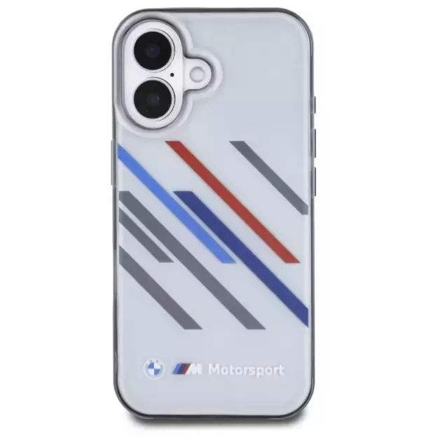 BMW Motosport IML Random Stripes iPhone 16 Case - Gray 9