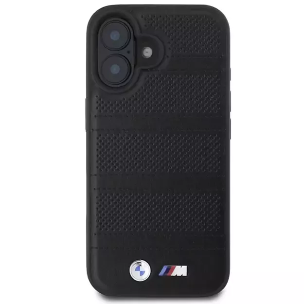 BMW M Perforated And Stitched Line MagSafe case for iPhone 16 - black 9