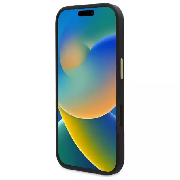 Guess 4G Logo Plate MagSafe Case for iPhone 16 Plus - Black 4