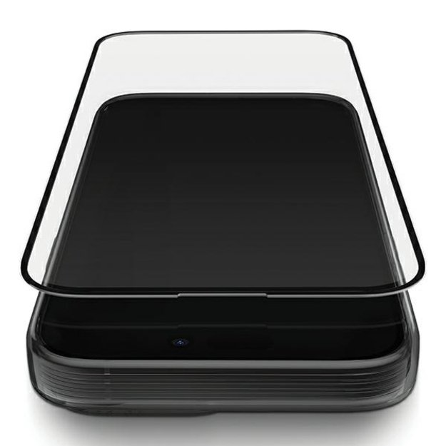 Uniq Optix Matte frosted tempered glass for iPhone 15 Pro with applicator 3