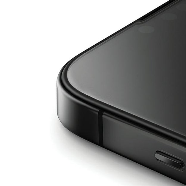 Uniq Optix Matte frosted tempered glass for iPhone 15 Pro with applicator 2