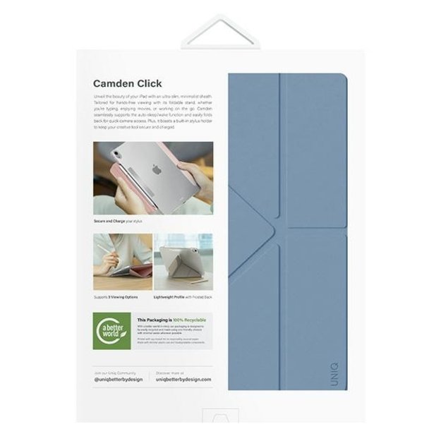 Uniq Camden Click Case for iPad Air 13&quot  (2024) - Blue 10